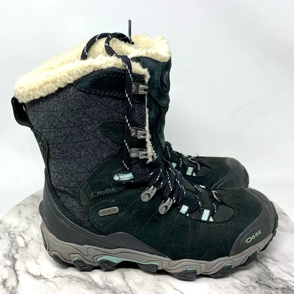 Oboz Bridger 9" Insulated Winter Waterproof Hiking Boots 6/36 Activewear Outdoor - Picture 2 of 16